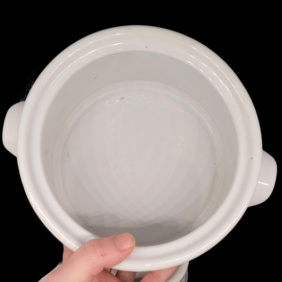 1980's/90's Mardi Gras pattern stoneware? cooking pot & French onion soup bowl - Picture 6 of 7